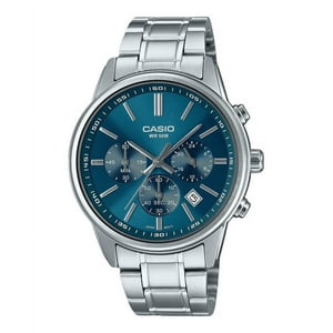 Reloj Casio Standard Analog Chronograph Stainless Steel Blue Dial Quartz Mtp-E515D-2A1V Men'S Watch