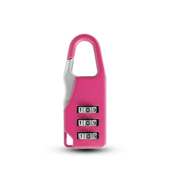 Ch-074-s Mini Candado Con Clave Color Pink