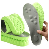 Genérico - 2 Pares De Plantillas Deportivas Elásticas De Silicona 4D 43-44