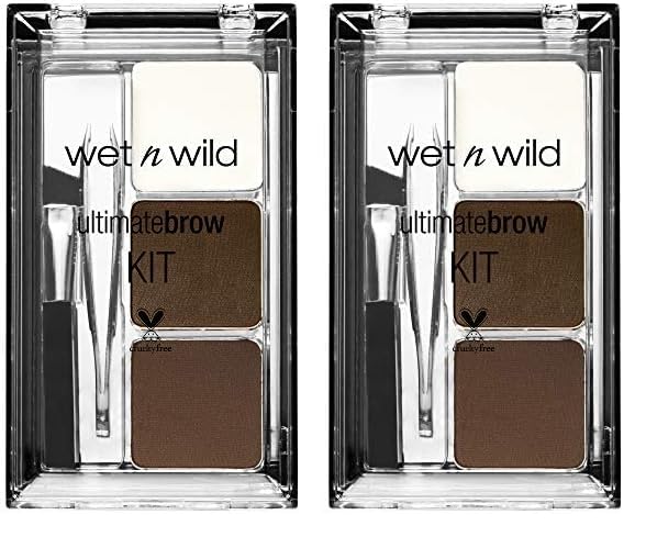Kit De Maquillaje Para Cejas Wet N Wild Ultimate Dark Brown (Paquete De 2)