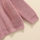 thumbnail image 4 of Niño Niño Bebé Niñas Niños Tejido a punto Suéter Jersey Cuello Redondo Sudadera Manga Larga Camisas Caliente Otoño Invierno Tops (Rosa Rosa, 6-9 Meses), 4 of 7