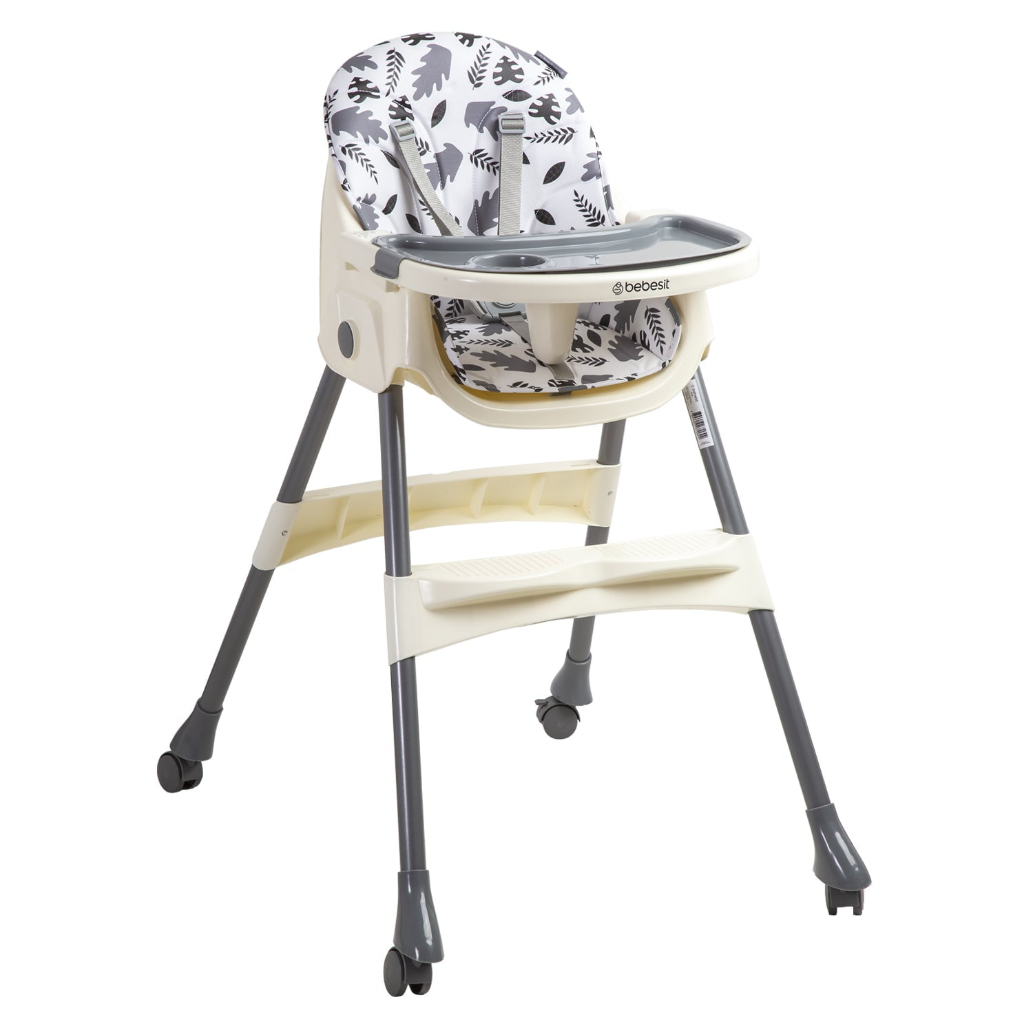 Bebesit - Silla De Comer Steps Gris