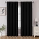 thumbnail image 1 of Juego de 2 paneles de cortinas opacas CUCRAF, 213 cm de longitud, color negro, 1 of 9