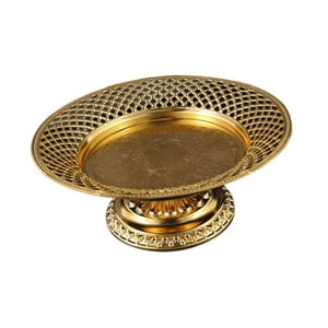 Genérico - Bandeja De Fruta De Metal Con Adorno Decorativo Para Bodas, Encimeras Y Comedores