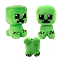 Total Click - Juguete Peluche Creeper 20Cm Verde Minecraft Infantil