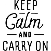 Rienda Libre Graphics - Decomural Keep Calm Carry On Ws-46401