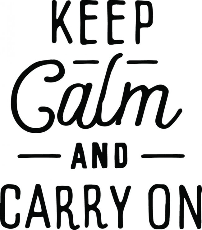 Rienda Libre Graphics - Decomural Keep Calm Carry On Ws-46401