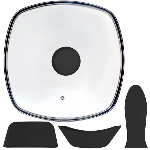 Tapa para Contenedor FOLI 27 cm de Vidrio con Ventilación, Lodge L8SQ3