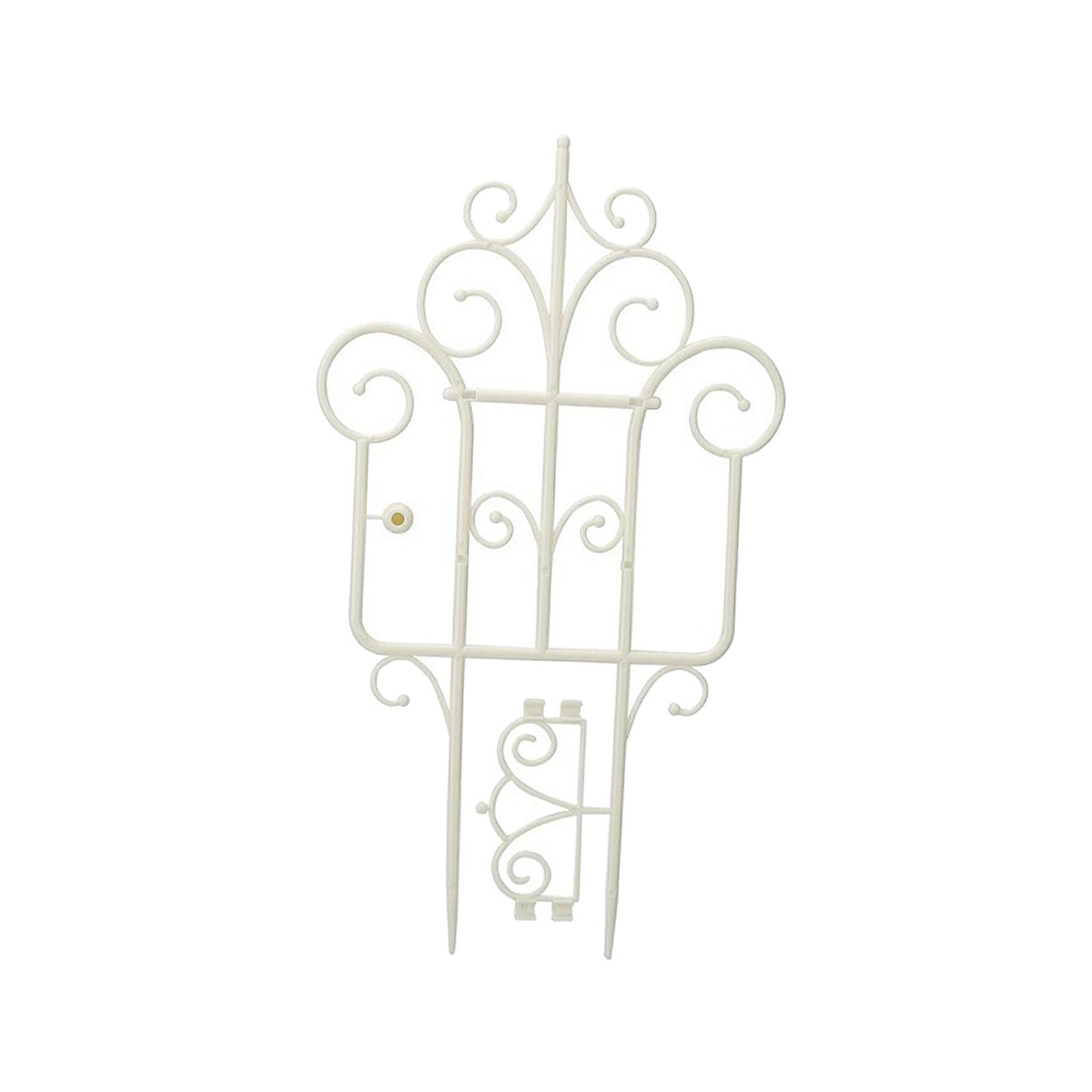 Ioensy - Enrejado De Escalada Diy De 16 Pulgadas Para Plantas Trepadoras, Vides, Interior, Maceta Pequeña, Blanco