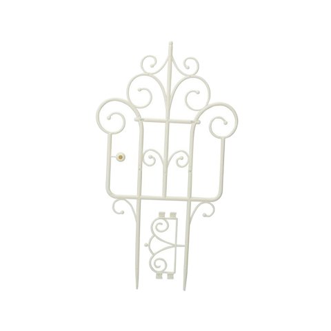 Ioensy - Enrejado De Escalada Diy De 16 Pulgadas Para Plantas Trepadoras, Vides, Interior, Maceta Pequeña, Blanco