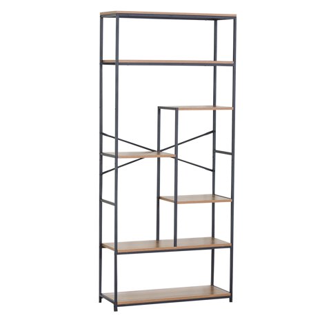 Novahus - Estante Multinivel Alto Industrial Café