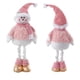 thumbnail image 1 of Mono Nieve Navidad Patas Largas Rosado 35 cm, 1 of 3