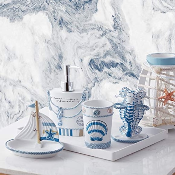 Accesorios de baño Colección Sweet Home Beach Life Set 4