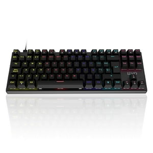 Teclado Gamer Novablade Red Switch Mecánico Español Rgb Levo Rojo