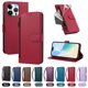 thumbnail image 4 of Funda con Billetera para [iPhone 13 Pro] con Bolsillo Zipper y Tarjetero Rojo, 4 of 6