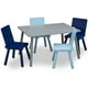 thumbnail image 2 of Juego de mesa y 4 sillas infantil azul y gris Delta Children, 2 of 5