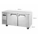 thumbnail image 4 of Mesón Refrigerado 2 Ptas Acero Inox. Vmr2Ps-260 Ventus, 4 of 4