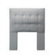 thumbnail image 1 of Respaldo Cama 1 Plaza Felpa Gris Sevilla CP, 1 of 2
