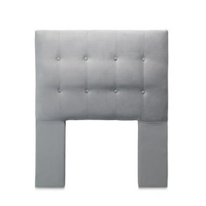 Dgb - Respaldo Cama 1,5 Plazas Felpa Gris Sevilla Cp