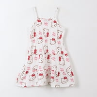 Vestido Niña Blanco Full Print Hello Kitty