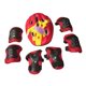 thumbnail image 1 of 7 Uds Chico Patinaje Sobre Ruedas Scooter Casco Rodillera Protector De Mu?eca Codera Rojo, 1 of 5