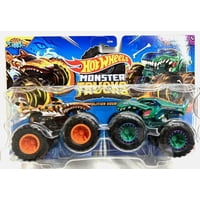 Toy Hot Wheels Monster Trucks Demolition Doubles, Paquete De 2 Unidades