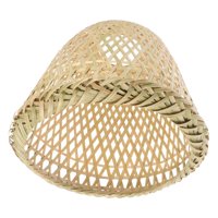 Ioensy - Cubierta De Pantalla De Luz Colgante Tejida De Bambú Rústica Para Luces De Techo