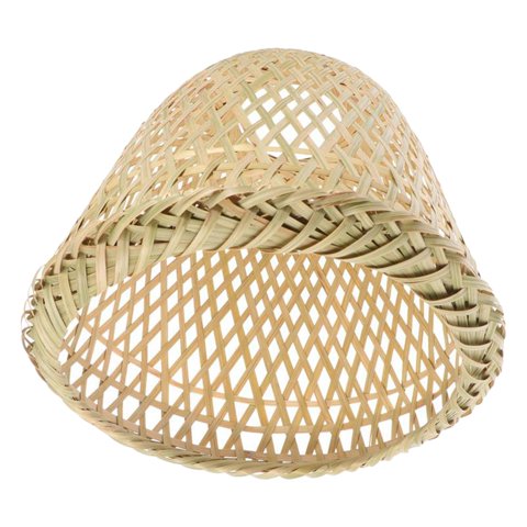 Ioensy - Cubierta De Pantalla De Luz Colgante Tejida De Bambú Rústica Para Luces De Techo