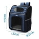 thumbnail image 1 of Bolso Mochila Transportador Mallas Mascota Perro Gato Azul, 1 of 2