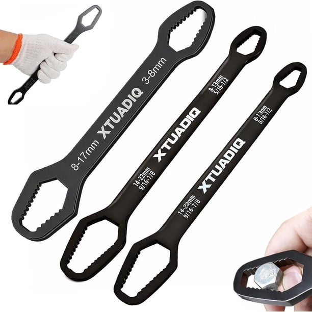 Llave autoajustable 8-22mm doble cabeza exterior hogar reparación coche