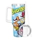 thumbnail image 3 of Los Snorkels Vaso aislado de acero inoxidable con asa, diseño temático, regalo para familia, amigos y fans; incluye pajita y encaja en el portavasos estándar, 40 oz, 3 of 6