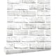 thumbnail image 1 of Papel tapiz Cohoo Home blanco y gris efecto ladrillo autoadhesivo 300 x 45 cm, 1 of 8