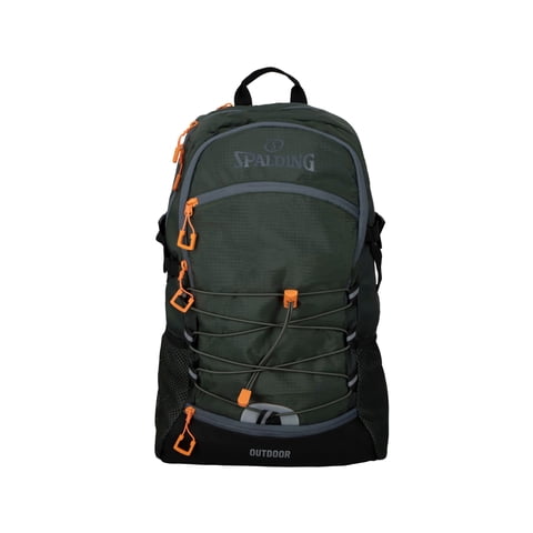Spalding - Mochila Outdoor 4 Bolsillos Dk Green Gray Org