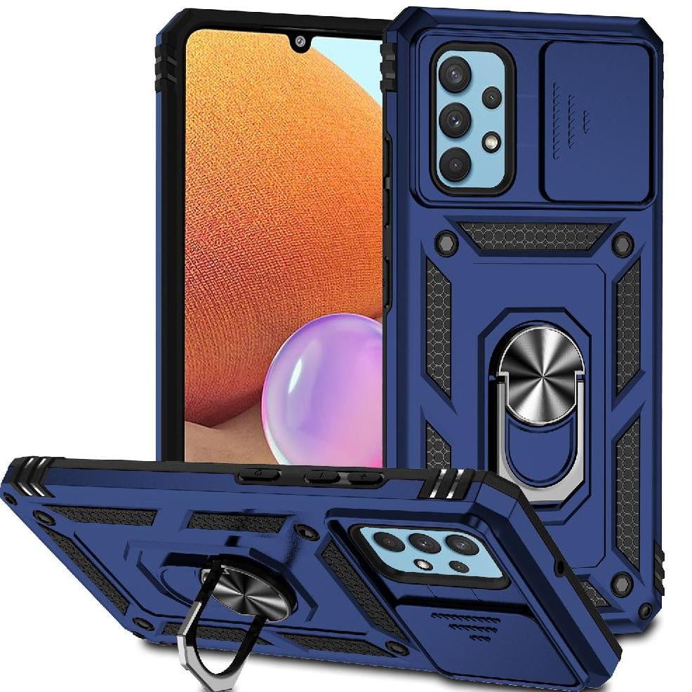 Estuche Gangxun Para Samsung Galaxy A32 4g, Soporte Giratorio 360°, Estilo Mecánico Y Magnético