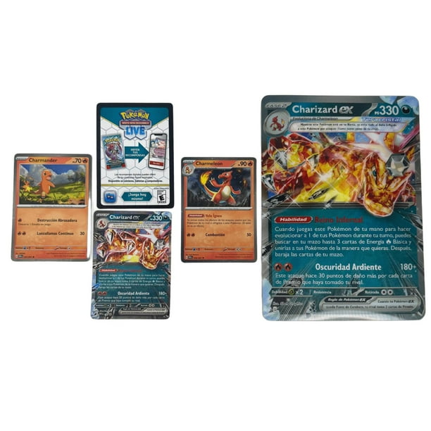 CARTAS POKEMON SET CHARIZARD 50 CARTAS POKEMON azul Lider