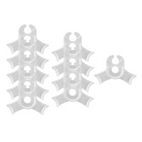 Ioensy - 10Pcs Lstclips Para Entrenamiento De Bajo Estrés 90 Grados Entrenadores De Plantas Bender White