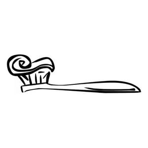 Rienda Libre Graphics - Decomural Toothbrush Bathroom Ws-16036