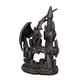 thumbnail image 1 of Estatuilla De Dragón Halloween Resina Vacaciones Dragón Estatua Foto Accesorios Decoración Negro Izquierda, 1 of 5