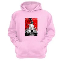 Genérico - Polerón Canguro Chainsaw Man Rosa Talla L Unisex