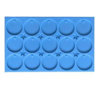 Moldesypigmentos.Cl - Molde Set 15 Placas Circulares 5Cm Para Resina Epóxica