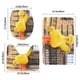 thumbnail image 3 of Big Bird Juego de 3 alfombras de baño de coral fleece: tapete de baño + alfombra de inodoro en forma de U + funda de tapa de inodoro en forma de O, 3 of 6