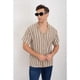 thumbnail image 4 of Camisa Hombre Hilo Algodon Verano Diseño Lineas Calidad Premium 7225, 4 of 4
