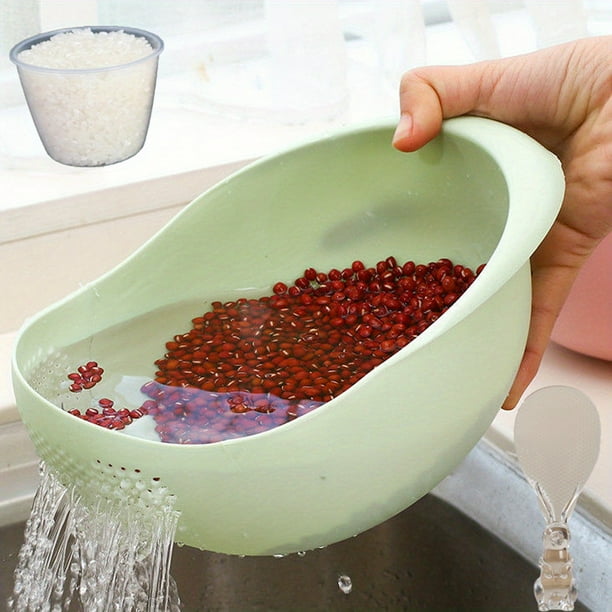 1pc/2pcs/3pcs Multi-Functional Kitchen Washing Basket Basin - Drain Water, Wash Rice, Perfect For Cleaning Vegetables And Fruits, And More With Convenient Features - Ideal For Various Uses And Users,