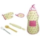 thumbnail image 4 of ni?os chef papel juego de simulación juego juguete delantal guante utensilio de cocina kit floral, 4 of 5