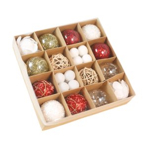 Magideal - 30 Uds. 2024 Decoraciones Colgantes Para Árbol De Navidad, Decoración De Árbol De Navidad, Colgantes De Regalo, Bolas Colgantes Decorativas Para Año N Rojo