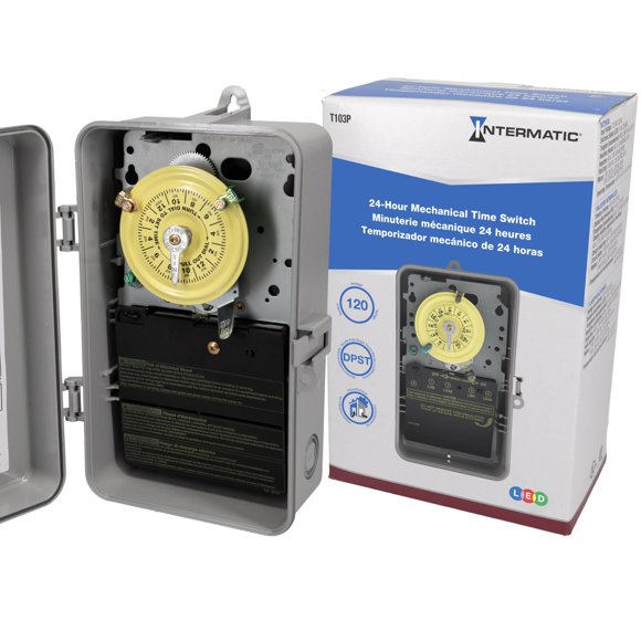 Temporizador Intermatic T103P 24 h 120 V gris