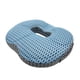 thumbnail image 5 of Cojín de asiento transpirable Cojín de silla, antideslizante Cómoda almohada de apoyo para la cadera, Cojín portátil para sentarse en forma de rosquil Azul, 5 of 5