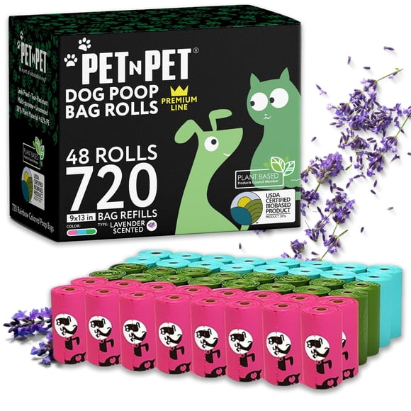 Bolsas Para Excrementos Con Aroma A Lavanda 720 Unidades Para Perros