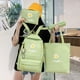 thumbnail image 2 of 4PCS/Set Backpack Combo Set Large Capacity Canvas Handbag Pencil Bag Teenager Travel Mochila Shoulder Bag For School Student, 2 of 3