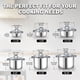thumbnail image 2 of Olla de acero inoxidable de 8 L Cook N Home con tapa, 2 of 9